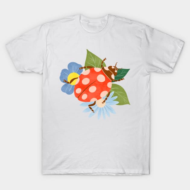 Ladybug T-Shirt by SarahWIllustration